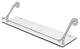 Prestige Skyline 30" Floating Glass Shelf with Gallery Rail, Polished Chrome