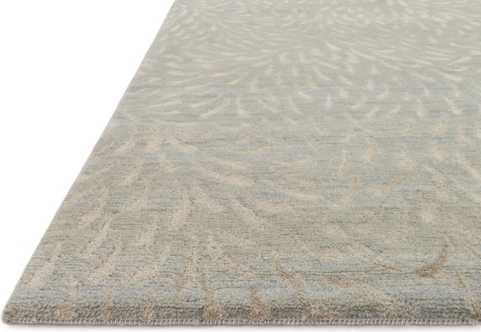 Hand Knotted Hermitage HE-17 Mist/Pewter Rug, 5'6"x8'6"
