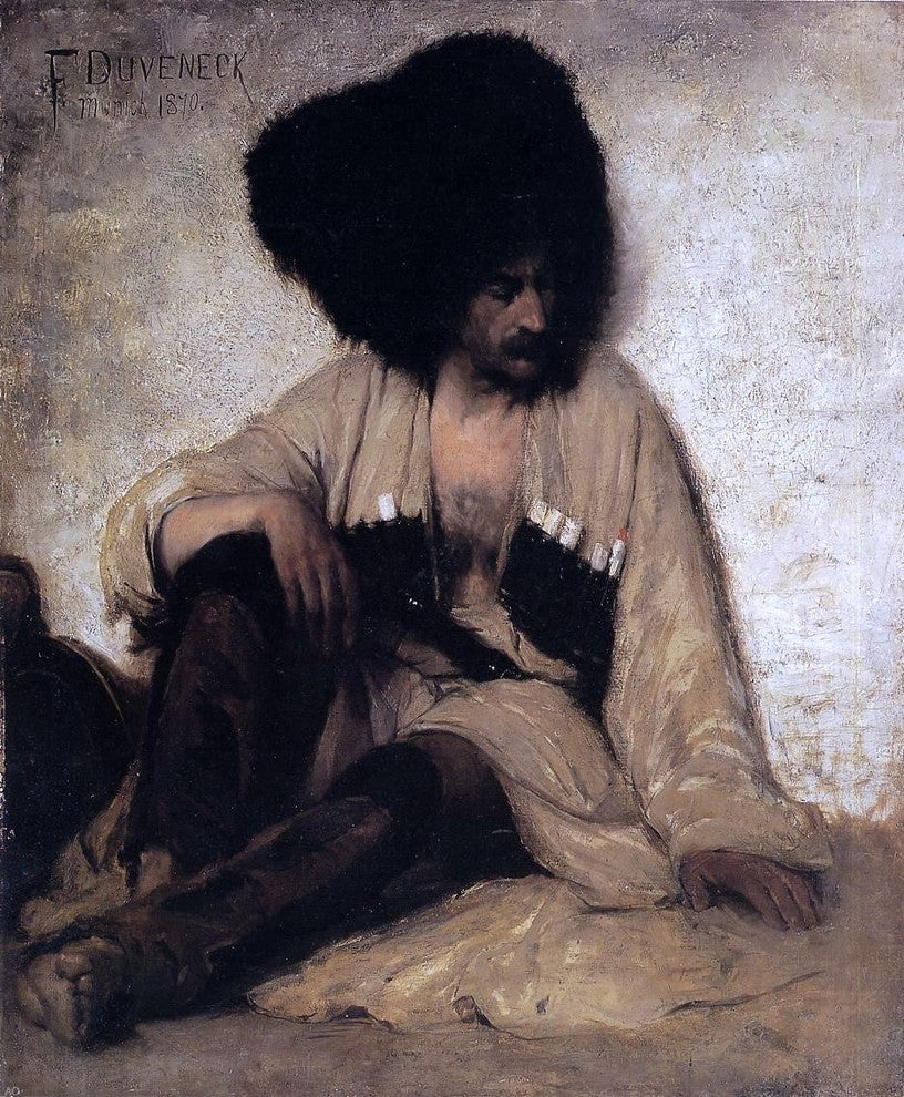 Frank Duveneck Caucasian Soldier, Gallery Wrapped Canvas Print, 20"x25"