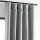 Bellino Blackout Room Darkening Curtain Single Panel, Vista Gray, 50"x84"