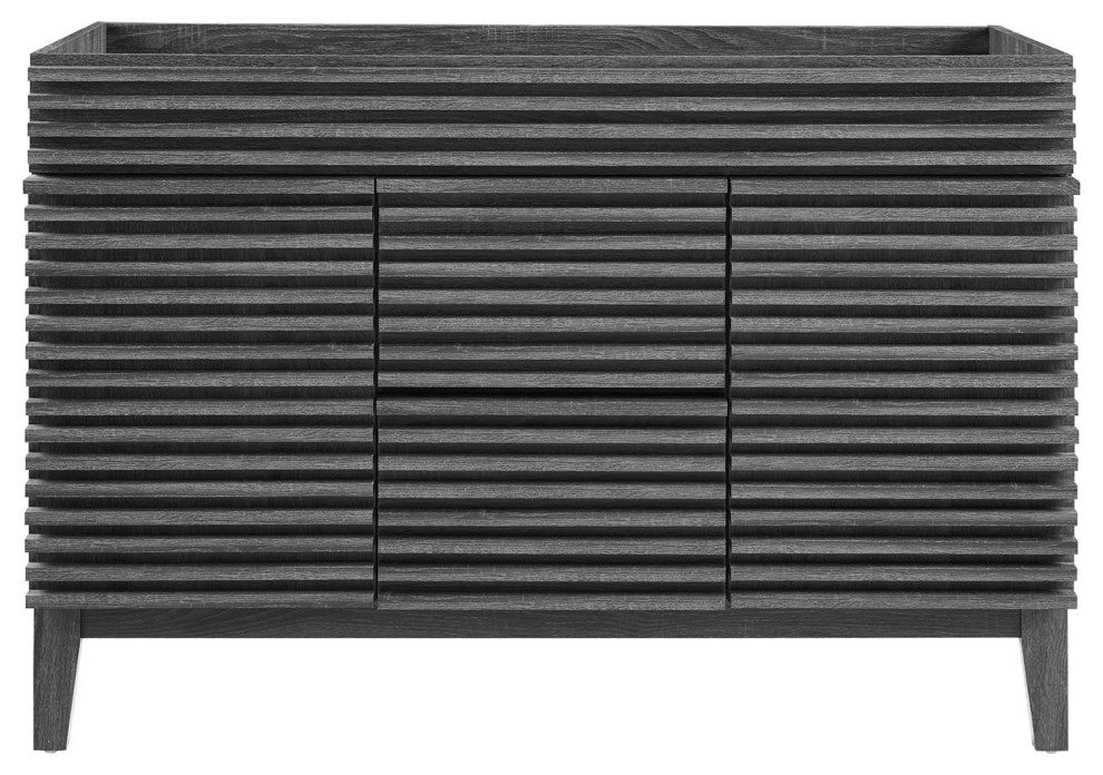 Render 48" Double Bathroom Vanity Cabinet, Charcoal