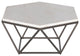 Corvus White Marble Top Cocktail Table