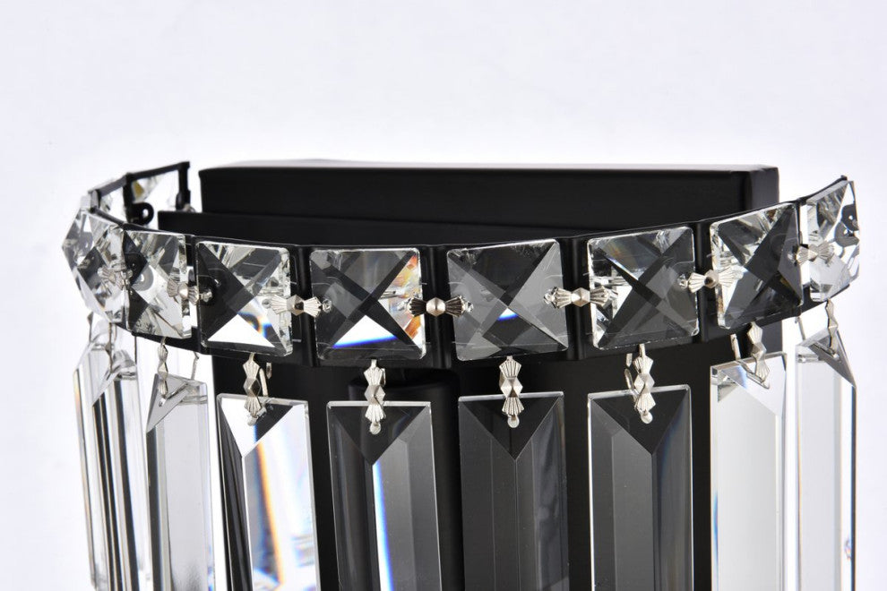 Myron 8" Black Wall Sconce
