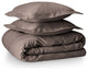 Bare Home Microfiber Duvet Insert & Duvet Cover Set, Taupe, King