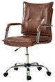 Task Chair With Padded Arms, Brown