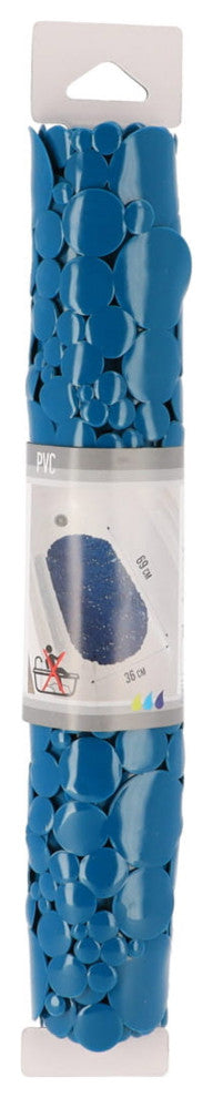 Bubbles Non-Slip Oval Bathtub Mat 28 L x 15 W, Peacock Blue