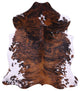 6' 0" X 5' 4" Brindle Natural Cowhide Rug C2177