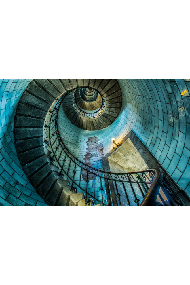 Spiral Photographic Artwork | Andrew Martin Lighthouse Staircase, Medium