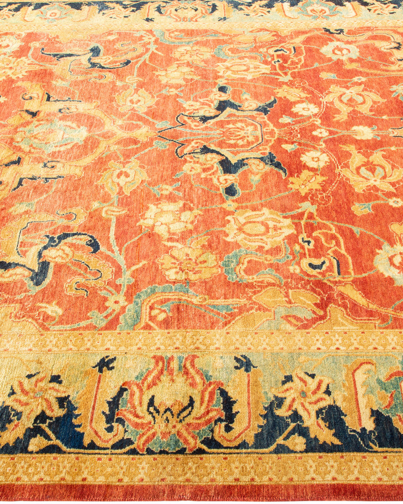Mogul, One-of-a-Kind Hand-Knotted Area Rug Orange, 6' 1" x 9' 2"