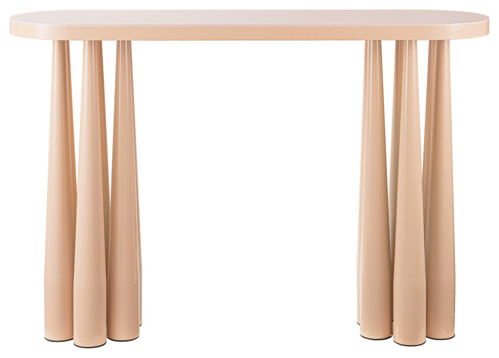 Titan Peach Rose Glossy Console Table