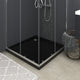 Vidaxl Square Abs Shower Base Tray Black 31.5"x31.5"