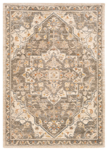 Surya Tuscany TUS-2308 4'3"x5'7" Rug, Brown/Denim/Champagne/Burnt Orange/Cream