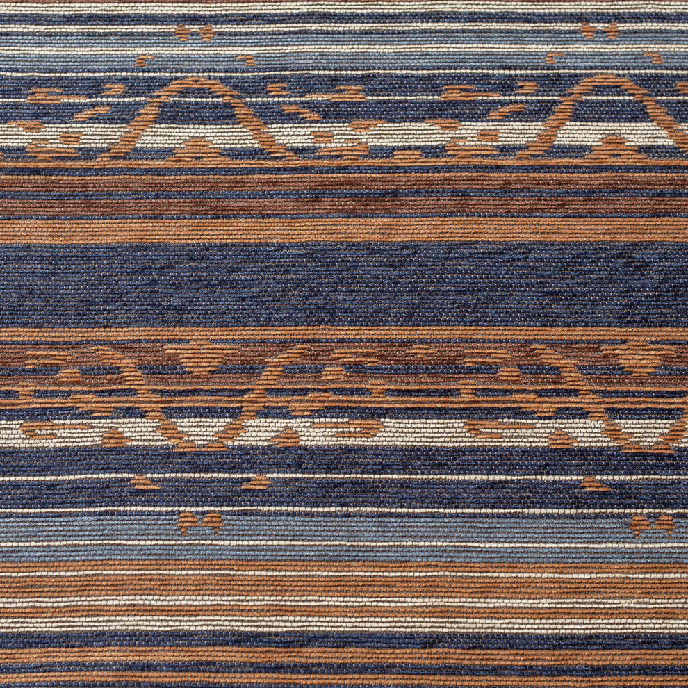 Estes Chenille Reversible Euro Sham, 27"x27", Blue