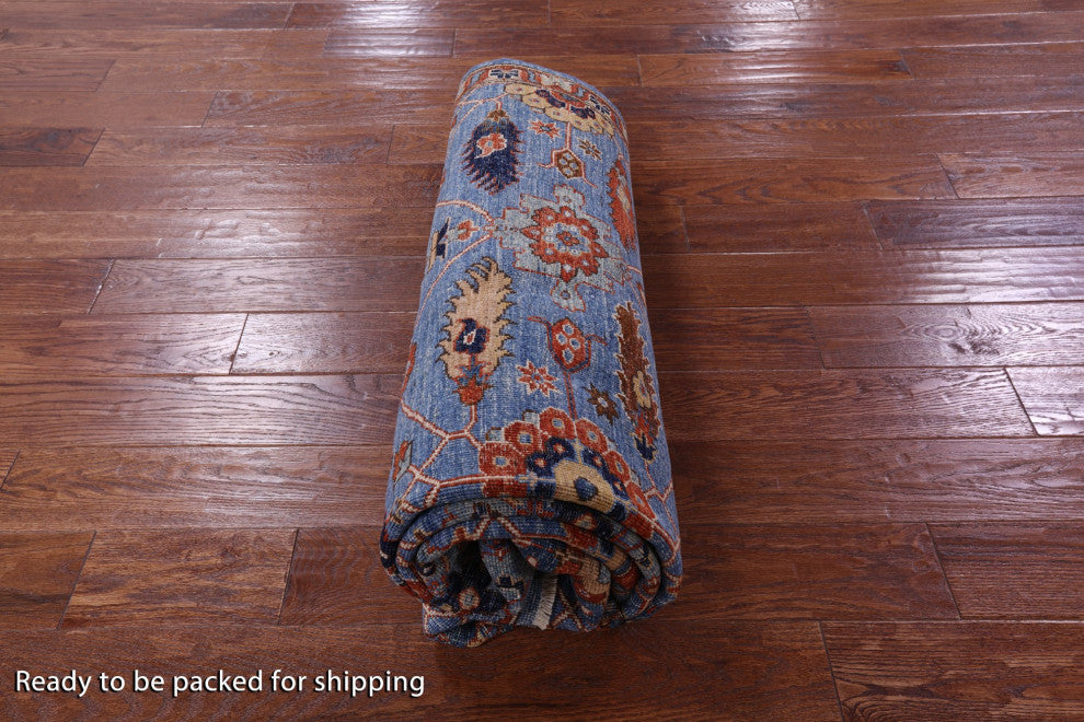 5' 10" X 9' 0" Hand Knotted Persian Fine Serapi Wool Rug - Q12868