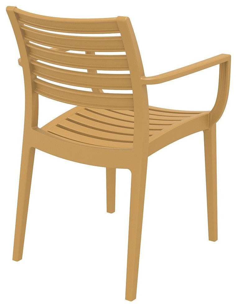 Compamia Artemis Outdoor Dining Armchairs - Set of 2, Teak Brown