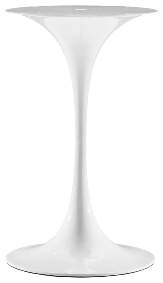 Sofa Side Table, Round, White, Artificial Marble, Metal, Modern, Hospitality