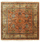 Brown Traditional All Over Oushak Area Rug