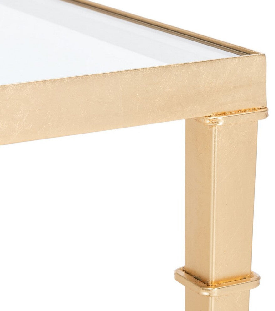 Safavieh Mendez Gold Leaf Accent Table Gold