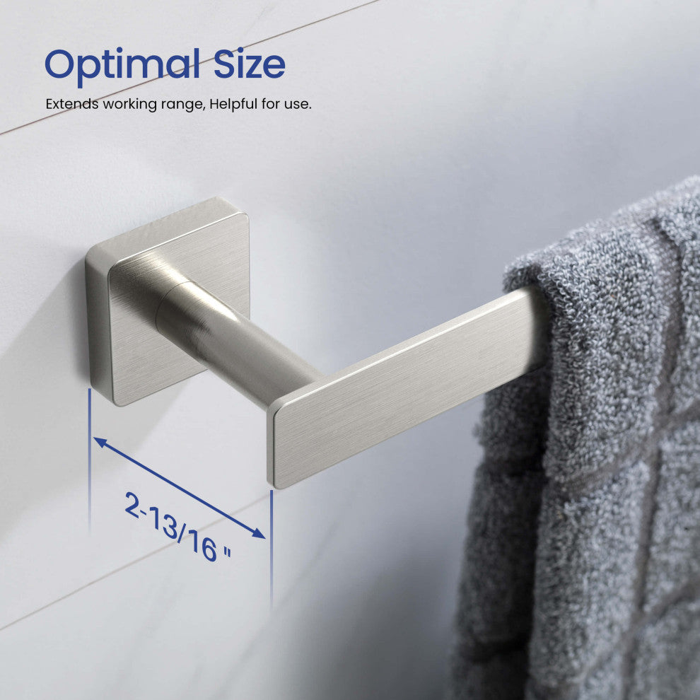 Blaze 24 inch Bathroom Towel Bar, Brushed Nickel