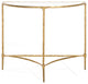 Safavieh Couture Isabellina Half Moon Console, Brass/Clear