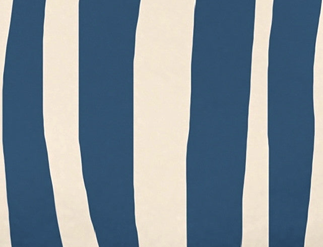 Wood Stripe Geometric Print Bath Towel, Navy Blue