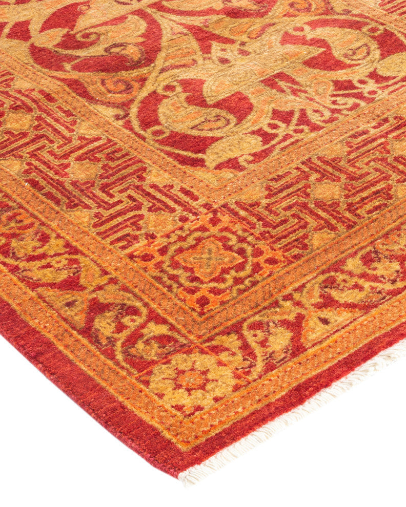 Mogul, One-of-a-Kind Hand-Knotted Area Rug Orange, 2'7"x12'10"