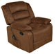 Relaxzen Rocker Recliner With Massage, Heat and Dual USB, Brown