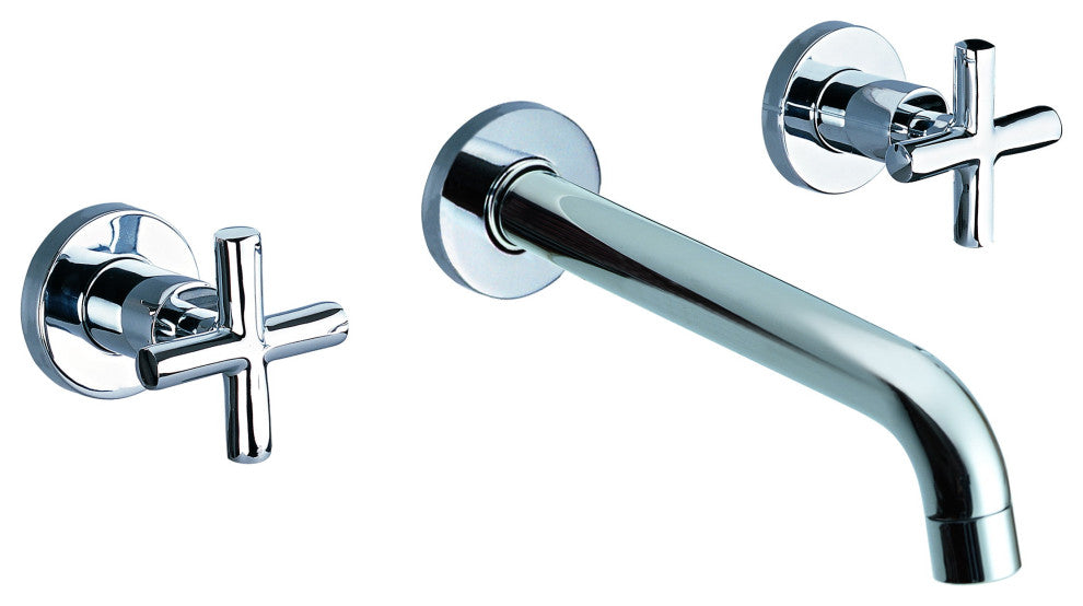 ALFI brand AB1035-PC Polished Chrome 8 Inch Widespread Wall-Mounted Faucet
