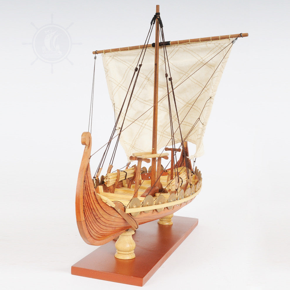 Viking Small Wooden Handcrafted boat model