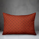 Red Floral Pattern Throw Pillow