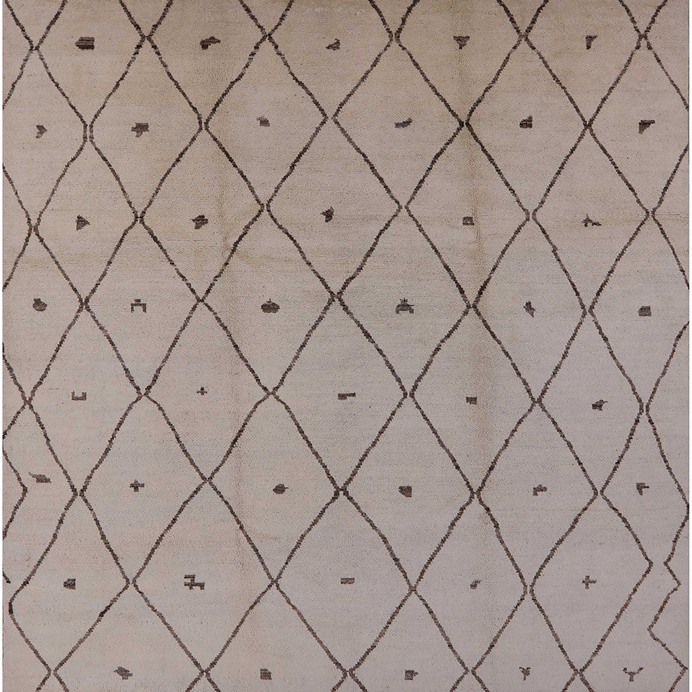 Ahgly Company Indoor Square Mid-Century Modern Area Rugs, 8' Square