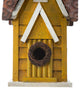 12"H Retro Distressed Solid Wood Cottage Birdhouse
