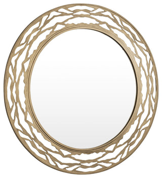 Kato 33-in Round Mirror - Havana Gold
