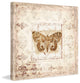 "Antique Butterfly I" Painting Print on Canvas by Irena Orlov