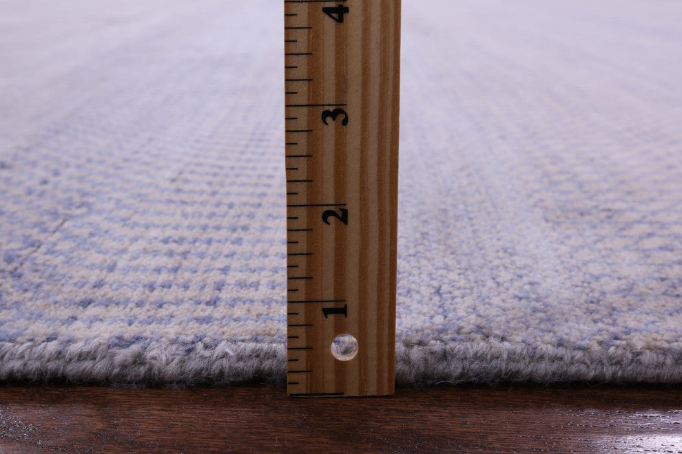 8' 1" X 10' 2" Savannah Grass Wool and Silk Hand Knotted Rug Q11957