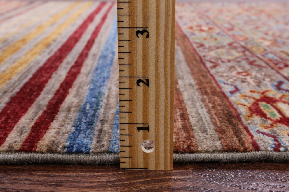 2' 8" X 3' 9" Hand Knotted Khorjin Super Kazak Wool Rug Q7587