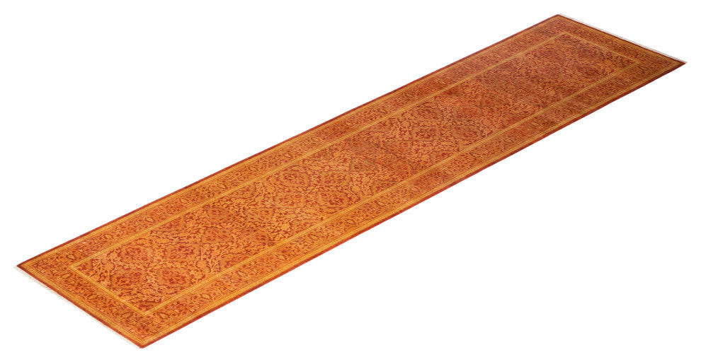 Mogul, One-of-a-Kind Hand-Knotted Area Rug Orange, 2'7"x11'7"