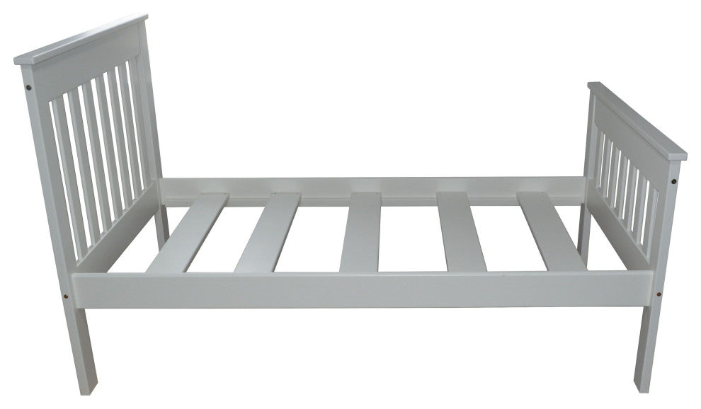 Harmony Bed, White, Twin