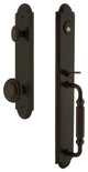 Arc 1-Piece Dummy Handleset, F Grip and Circulaire Knob, Timeless Bronze, 848536