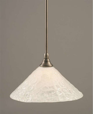 Toltec Lighting Stem Mini Pendant, 12" Italian Bubble Glass