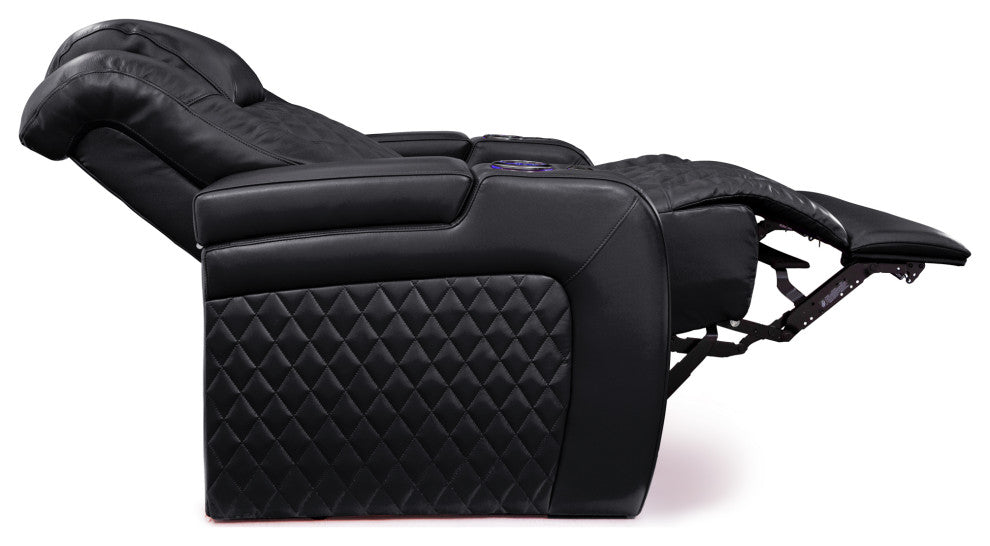 Seatcraft Capricorn Home Theater Seating, Black, Row of 3