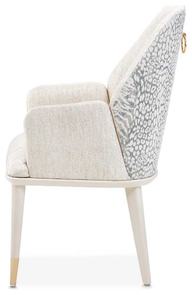 Lisbon Dining Arm Chair, Silken Matte Cream