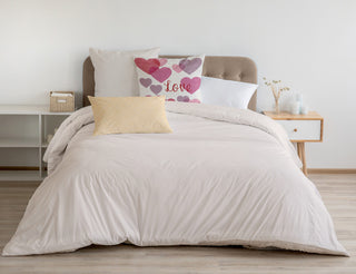 Colliding Hearts Decorative Throw Pillow, Firecracker, 18"x18"