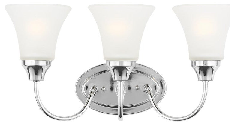 Sea Gull Holman 3-Light Bath Vanity Chrome