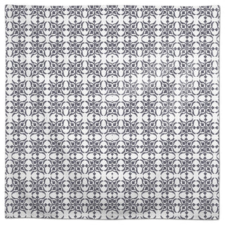 Distressed Tile Pattern Dark Gray 58x58 Tablecloth