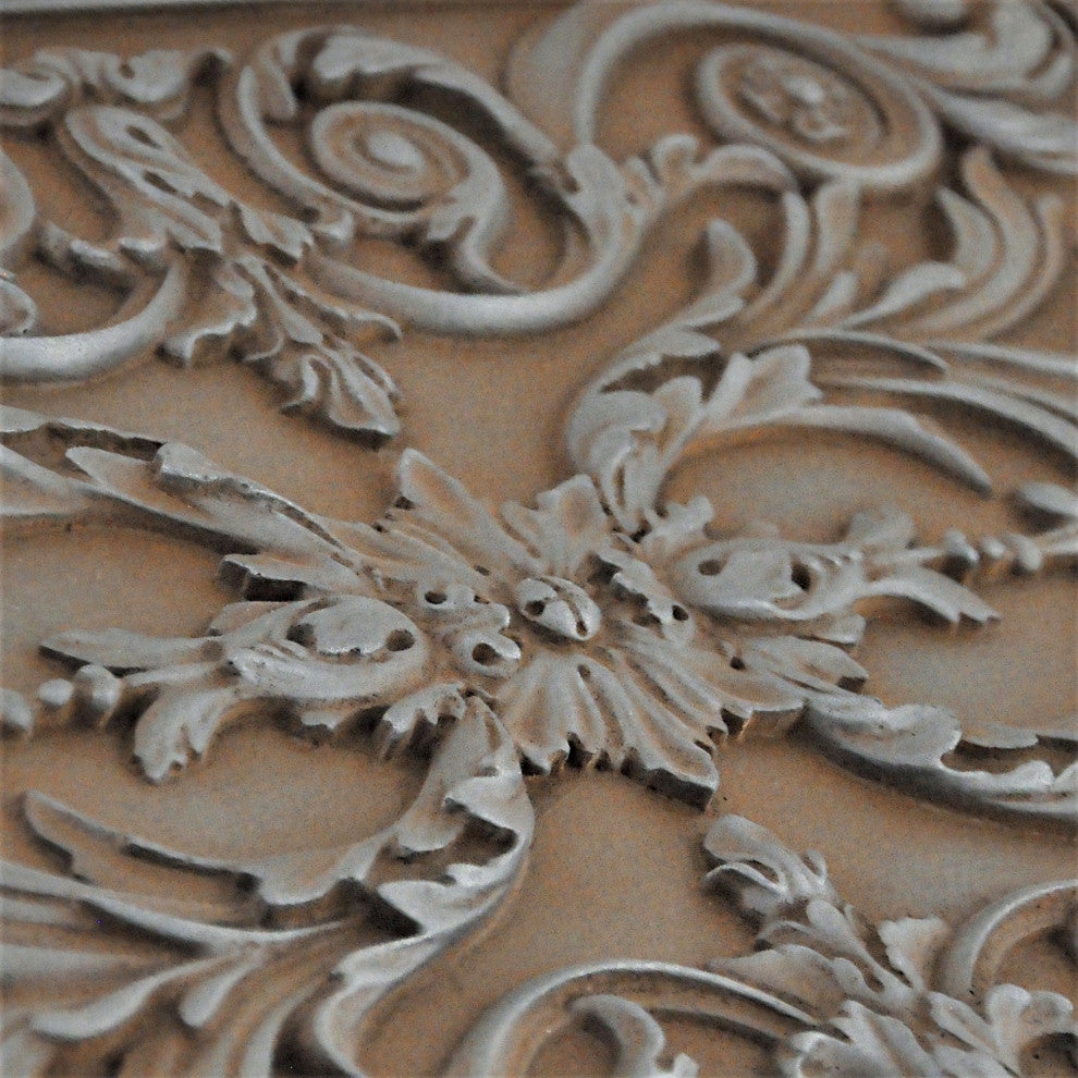 Viola  Iron Rust  Matte Finish 12"x 18" Hand Made Metal Mural Tile