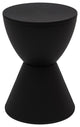 LeisureMod Modern Round  Boyd Side Table BS12BL