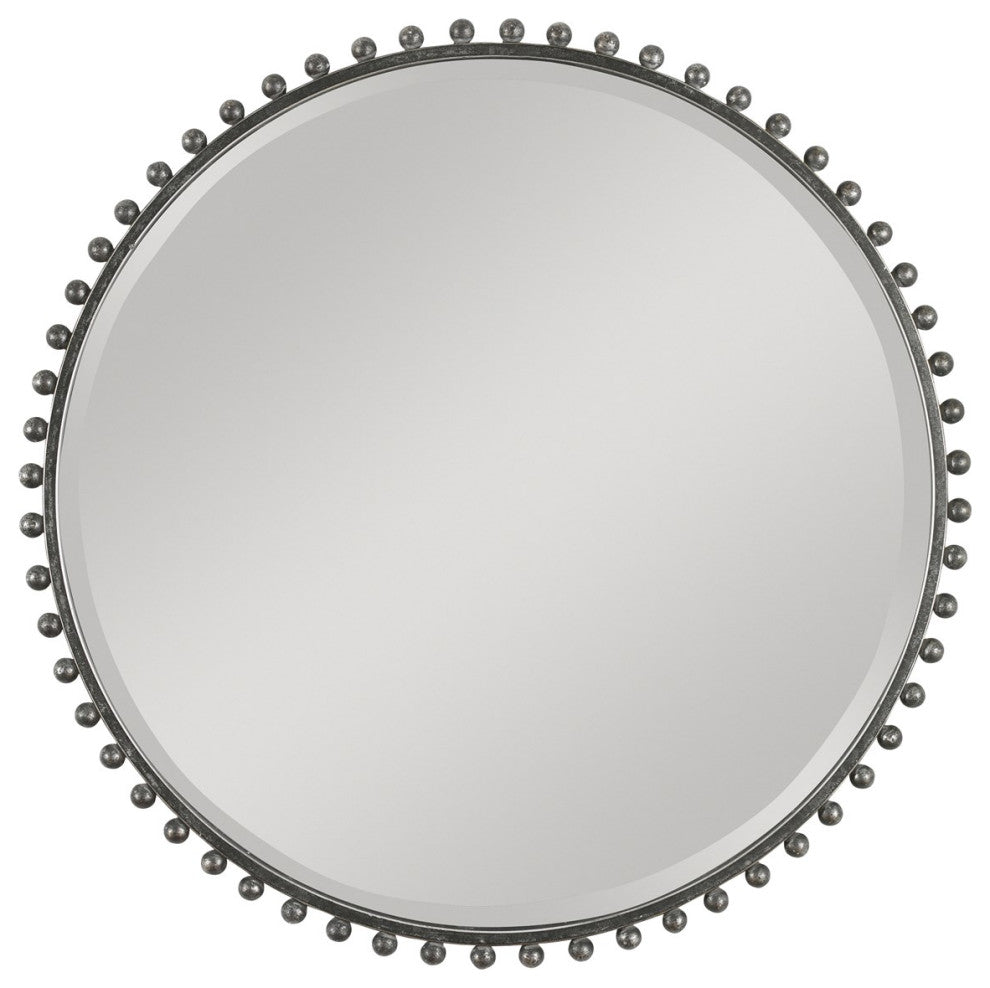 Uttermost Taza Round Iron Mirror 09691