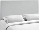 Region Queen Upholstered Headboard, Sky Gray