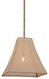 28Sq Empire Square Bell Textrene Pendant